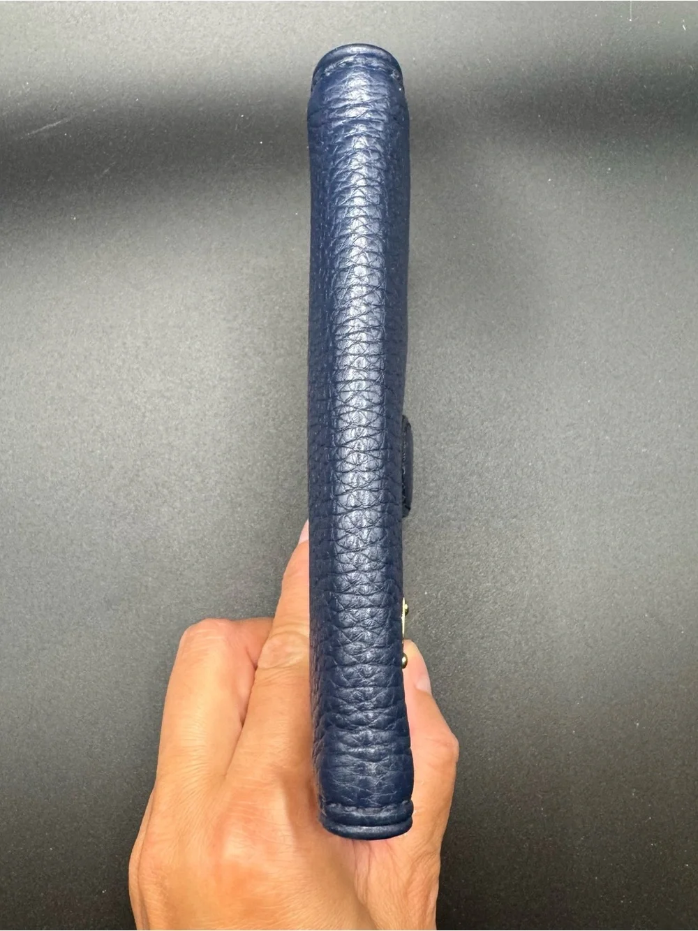 Michael Kors Jet Set Passport Case Navy Blue Leather